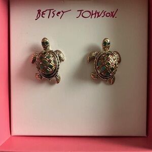 Betsey Johnson Turtle Earrings